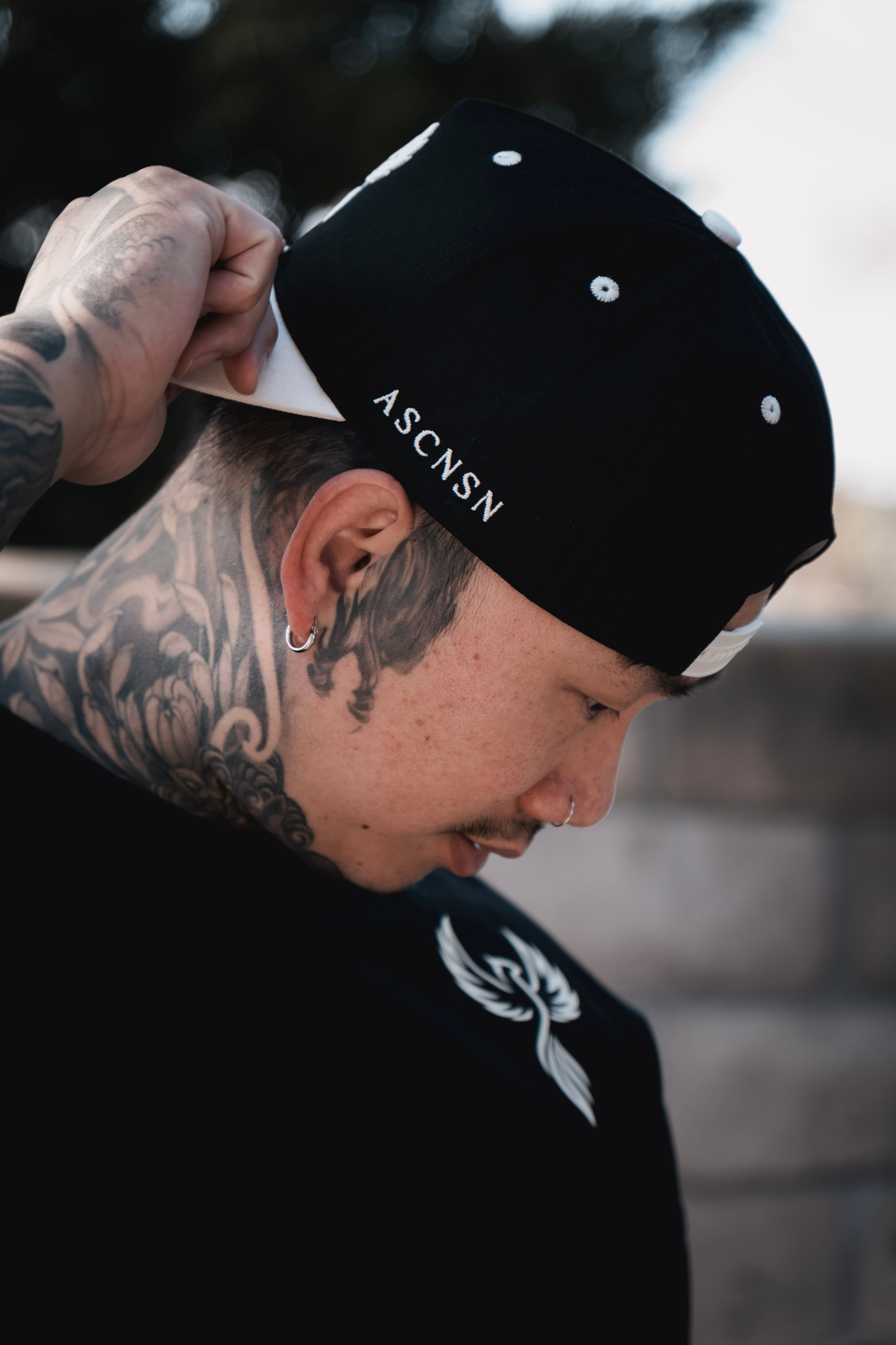 Off-White Brim Black Snap Back